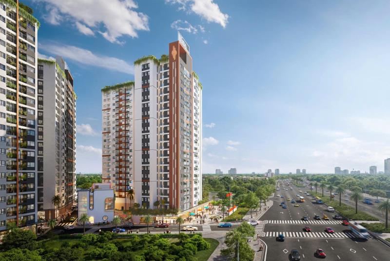 Bán căn hộ destino centro 2pn mặt tiền ql1a giáp bình chánh, vốn từ 300 triệu, ký hđmb ngay