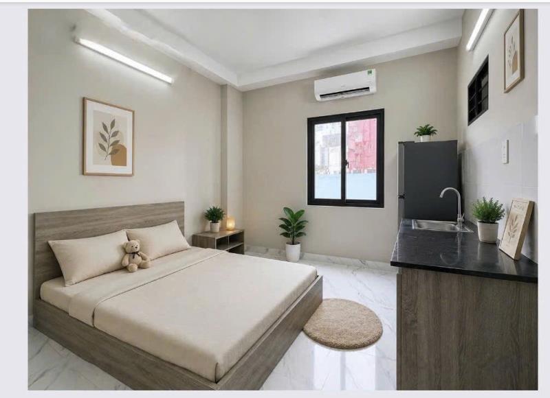 Cho thuê căn hộ cửa sổ thoáng sáng, full nội thất – gần hutech, ngoại thương - ung văn khiêm, bình thạnh