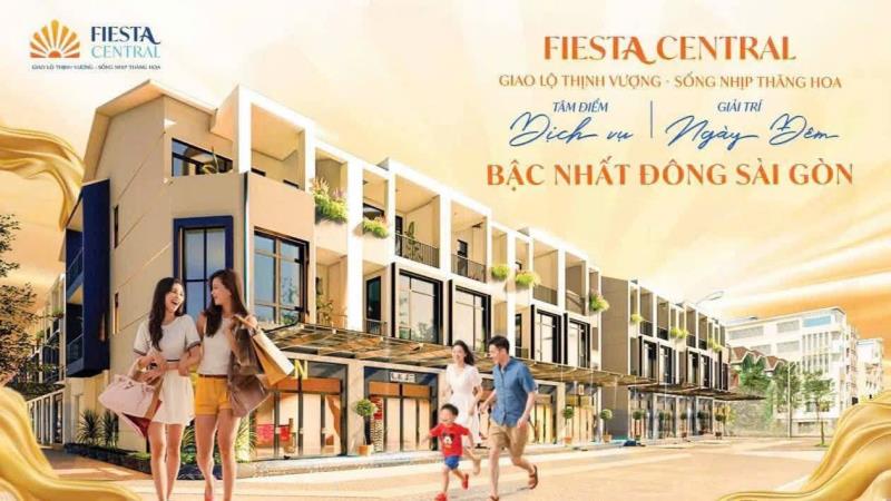 Nhà phố fiesta central – đón làn sóng phát triển, kiến tạo phố thương mại tại bình dương  