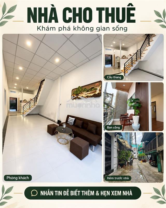 Cho thuê nhà q6 – có ban công – gần chợ minh phụng