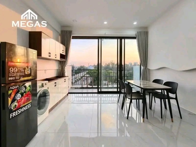 1pn tách bếp ngay chân cầu him lam quận 7 | nhà mới view cực xịn | full nội thất | máy giặt riêng | 24/7 | hầm xe, thang máy, cửa vân tay