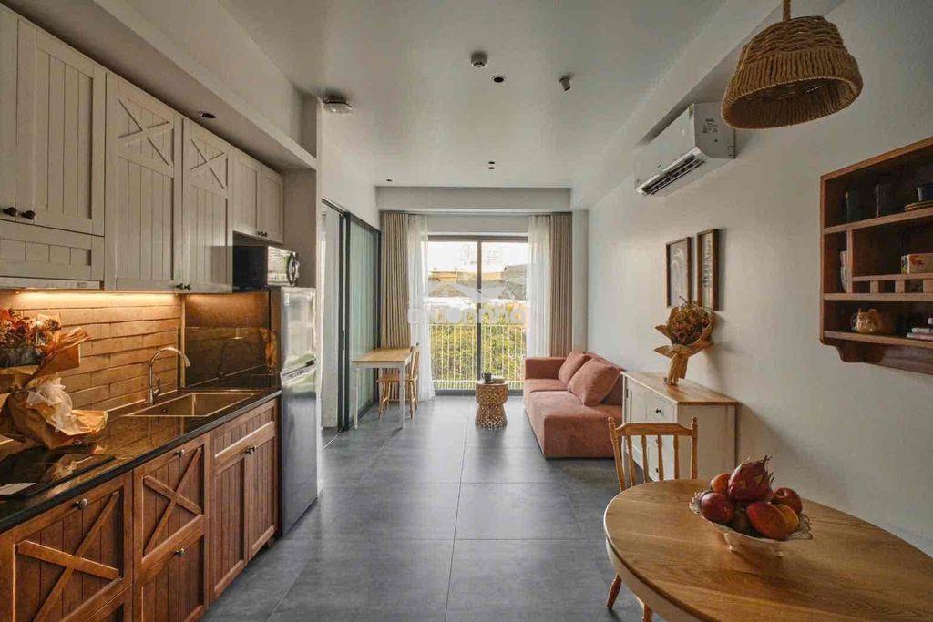 Căn hộ 1 phòng ngủ ban công full nội thất cao cấp 50m2 tân quy q7 - 2