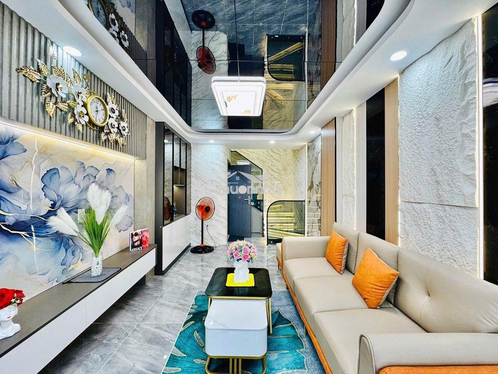 Nhà mới gia phú, 52m2, 4 tầng, 4 pn, 4wc,hẻm xe hơi 5m,kế chợ bình tây - Ảnh 2