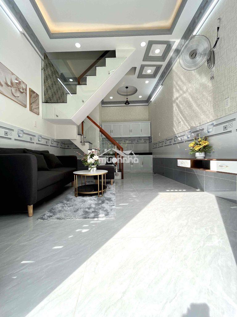 Bán nhà mới xây lầu đúc hẻm 2174 huỳnh tấn phát dt:3,2x7m 2tầng 2pn - Ảnh 2