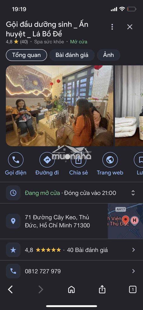 Share mặt bằng spa