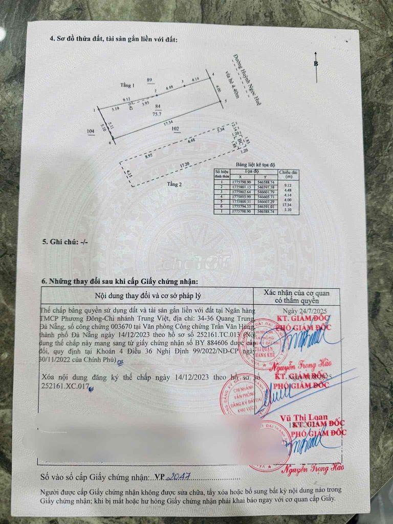 Bán nhà 2 tầng mt huỳnh ngọc huệ, dt: 76m2 - Ảnh 3