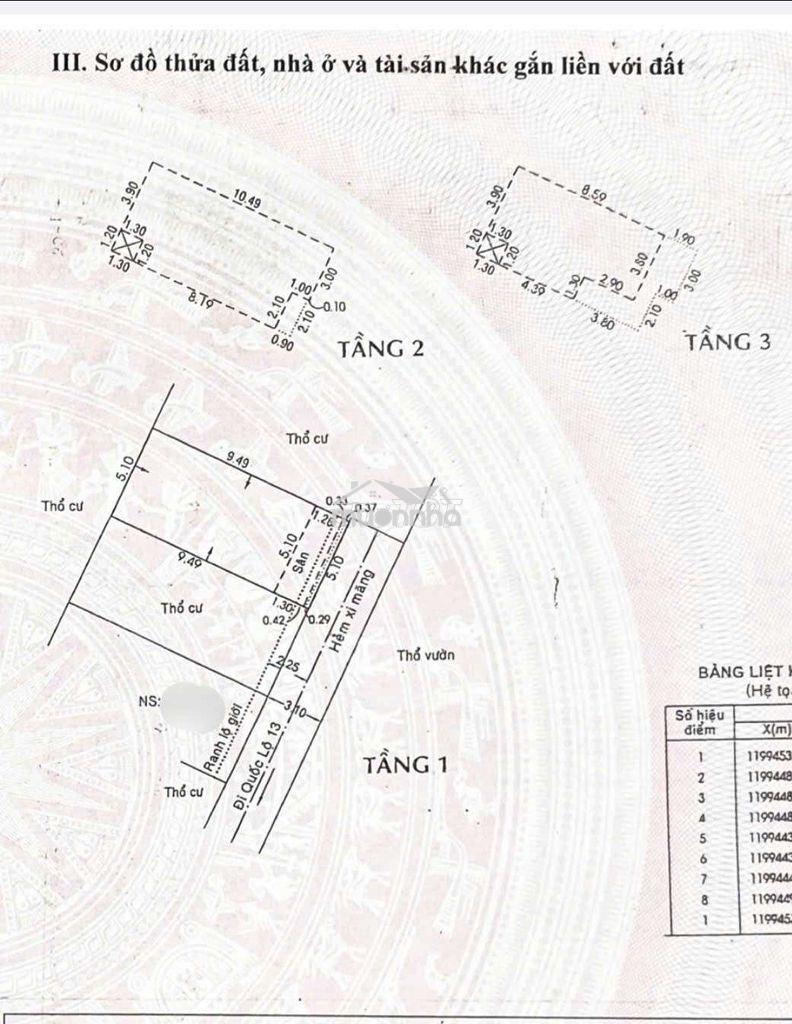 Nhà 3 tầng ngang 5m hẻm 520 ql13 hiệp bình phước 14tr/tháng 5.x tỷ
 - Ảnh 2