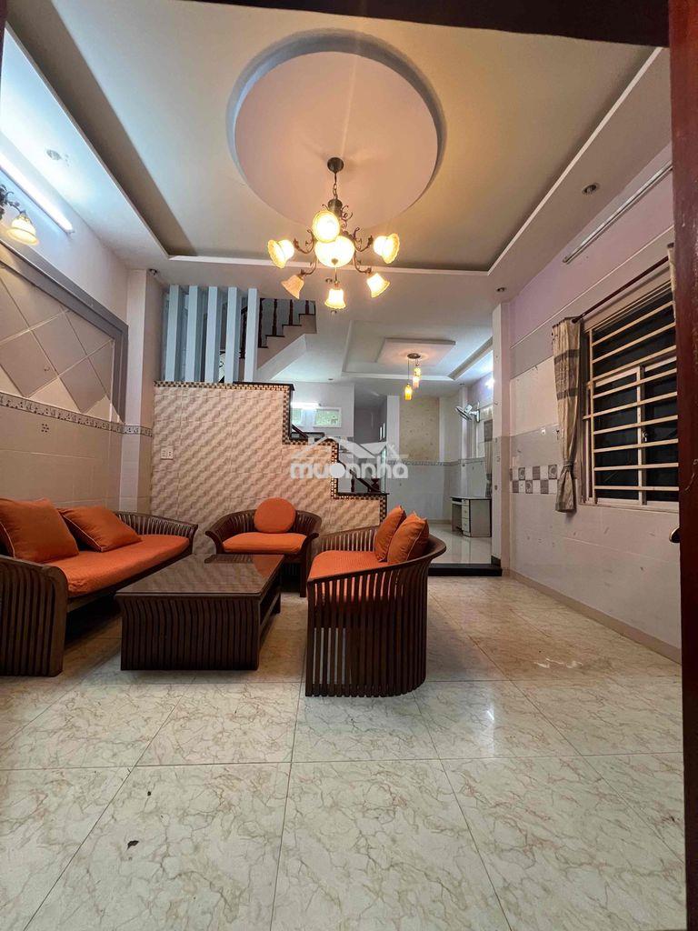 Cho thuê nhà 1 sẹc ngắn hà huy giáp dt 6x15m 1trệt 1lầu 4pn 3wc ôtô