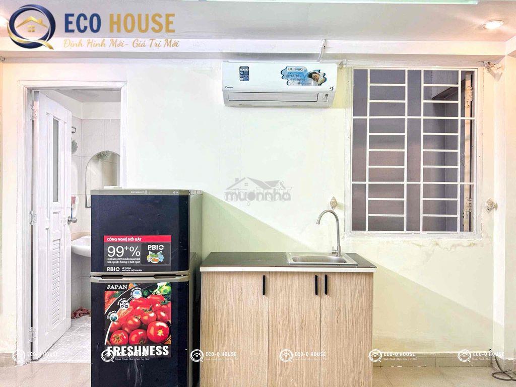 Studio cửa sổ trời full nội thất đi bộ qua huit - lê trọng tấn - Ảnh 3