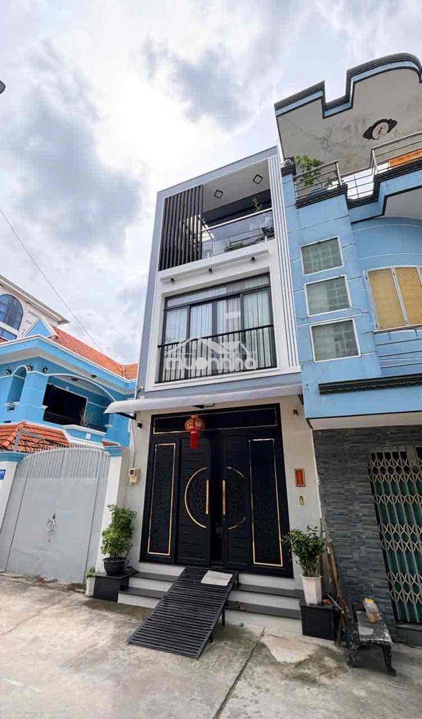 7.5 tỷ (tl) - nhà mới - hẻm 8m - kinh dương vương - 3 tầng - 4 pn, - 2