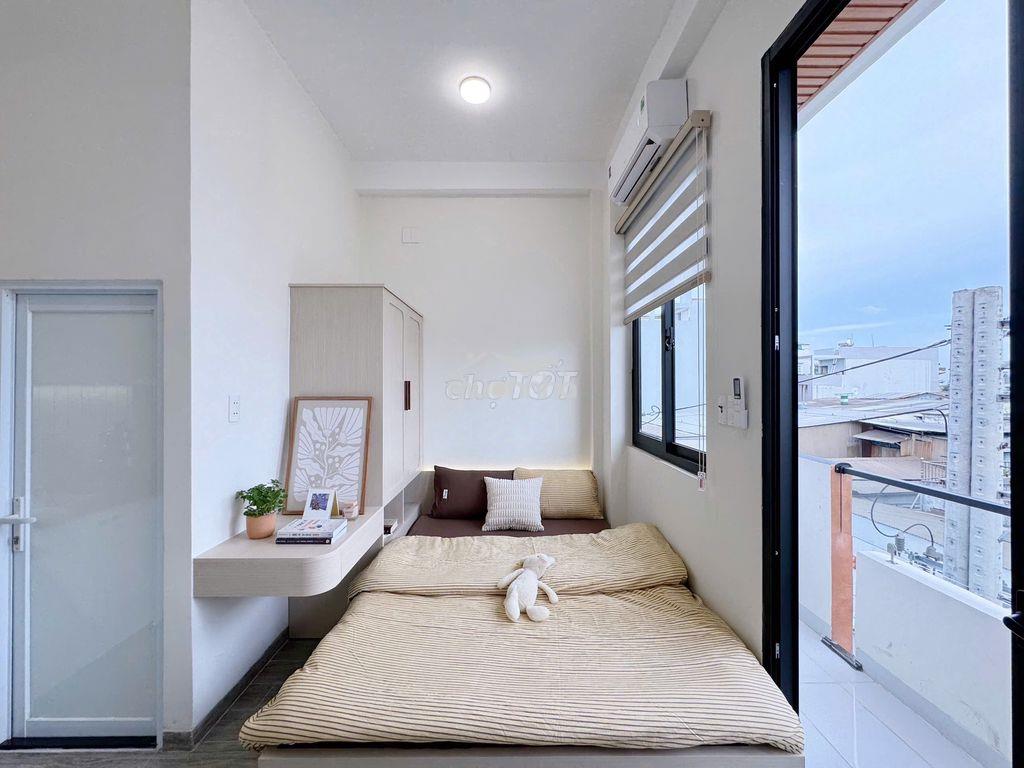 Khai trương chdv xây mới 100% - phòng ban công hòa bình gần đầm sen - 3
