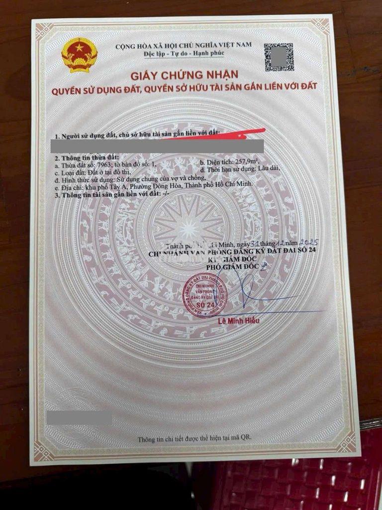 Nhà trọ 258m ngang 11.4m kdc gần bigc go dĩ an vào 800m - 3