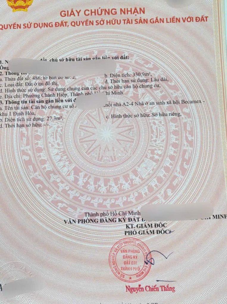 Căn hộ becamex định hòa, lầu 3, căn góc ,sổ hồng :465 triệu - Ảnh 4