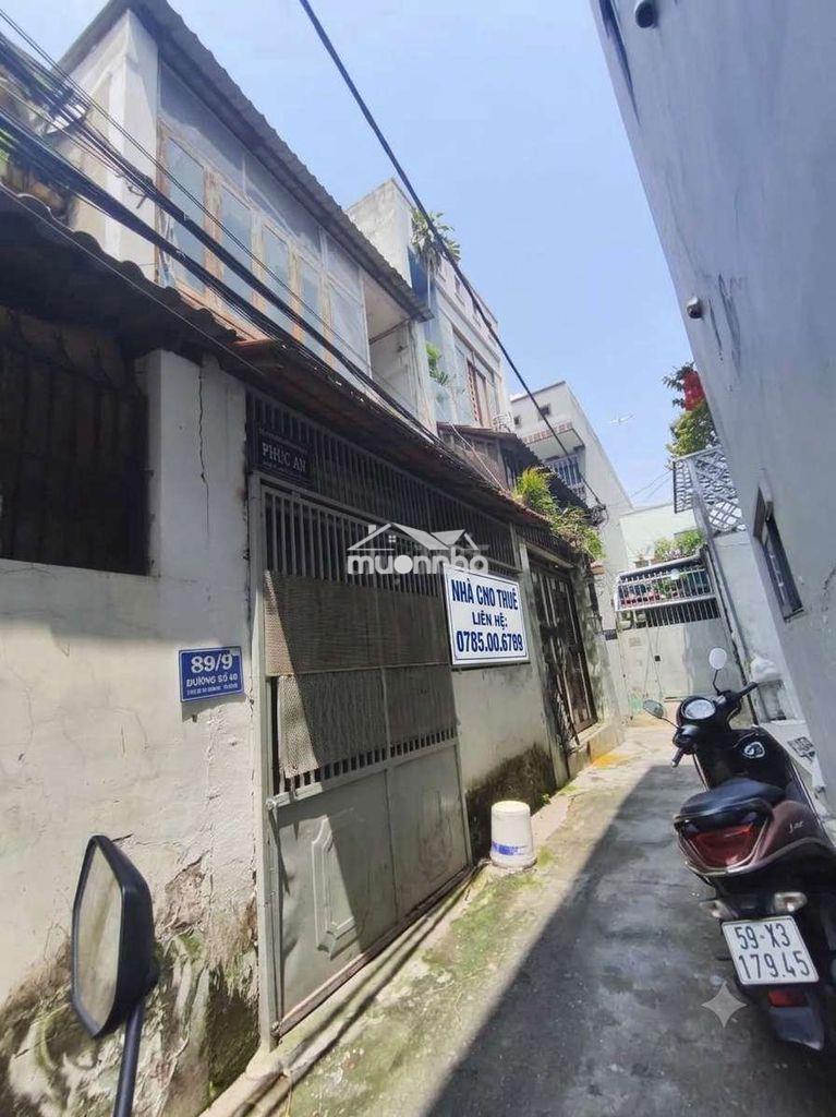 Cho thuê nhà nguyên căn tp.hcm, đường 49, p. hiệp bình, full nội thất