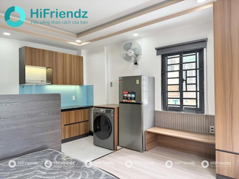 Thuê ngay căn hộ studio full nội thất máy giặt riêng hẻm ô tô ánh sáng đón nắng ngay lê quang định gần chợ bà chiểu giáp quận 1,3  - Ảnh 3