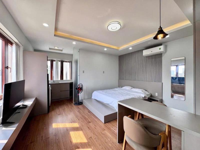 Studio full nội thất - thang máy ngay chợ bà chiểu tiện đi nơ trang long, hoàng hoa thám, quận 1, quận 3, phú nhuận