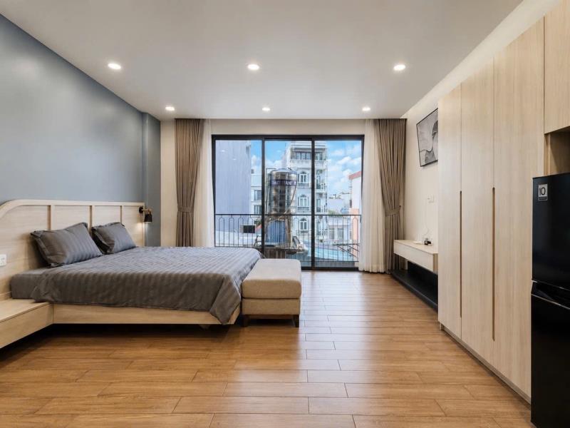Studio ban công full nội thất ngay chu văn an tiện đi nơ trang long, nguyễn xí, lê quang định