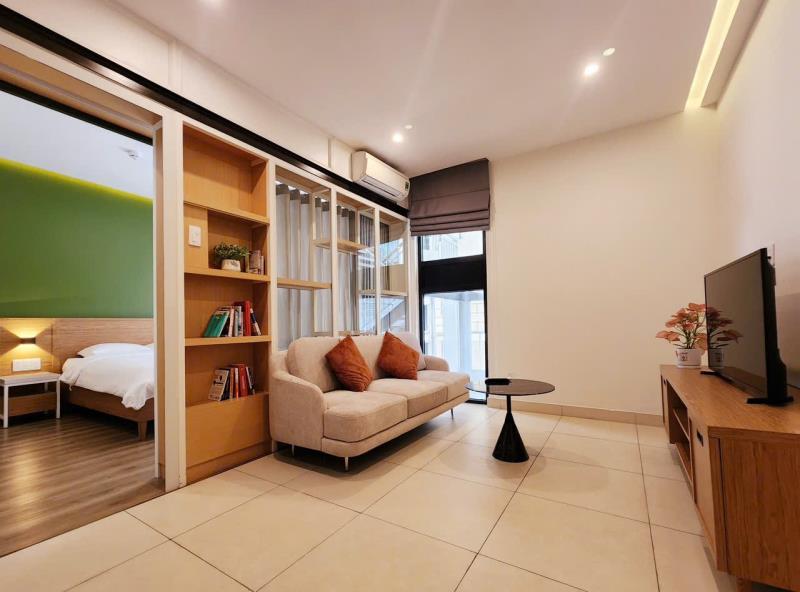 Cho thuê căn hộ studio 1pn cửa sổ trời • ban công rộng 30m2 nằm ngay khu bảy hiền tower – trục đường phạm phú thứ • võ thành trang • bàu cát