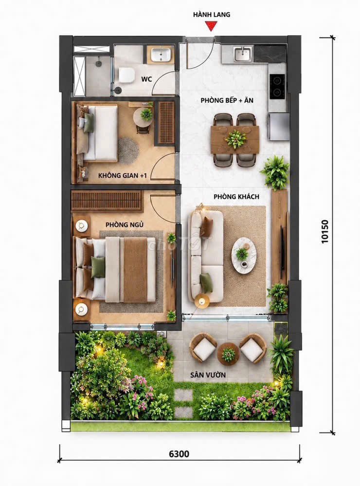 40tr/m2 sở hữu căn sân vườn fours tower