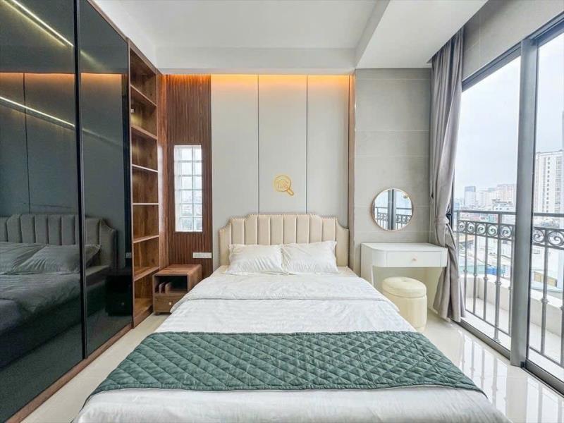 Cho thuê căn hộ có ban công thoáng full nội thất tách bếp xô viết nghệ tĩnh quận bình thạnh, sát q1 gần ngã tư hàng xanh - Ảnh 2