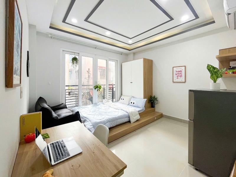 Cho thuê studio ban công full nội thất tại phan đăng lưu phú nhuận