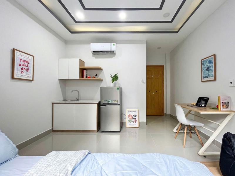 Cho thuê studio ban công full nội thất tại phan đăng lưu phú nhuận - Ảnh 3