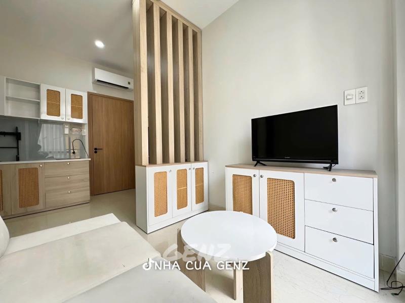 Căn hộ dịch vụ - 1pn bancol full nội thất - thang máy ngay etown, nhà ga t3  - Ảnh 2