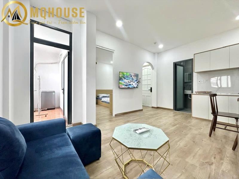Cho thuê căn hộ 1 phòng ngủ 45m2 – bạch đằng, bình thạnh gần ngã tư hàng xanh, chợ bà chiểu - ***