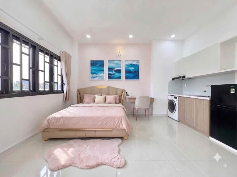 Studio mới xây giá tốt full nội thất ngay đường hoàng hoa thám ở etown cộng hoà - Ảnh 4