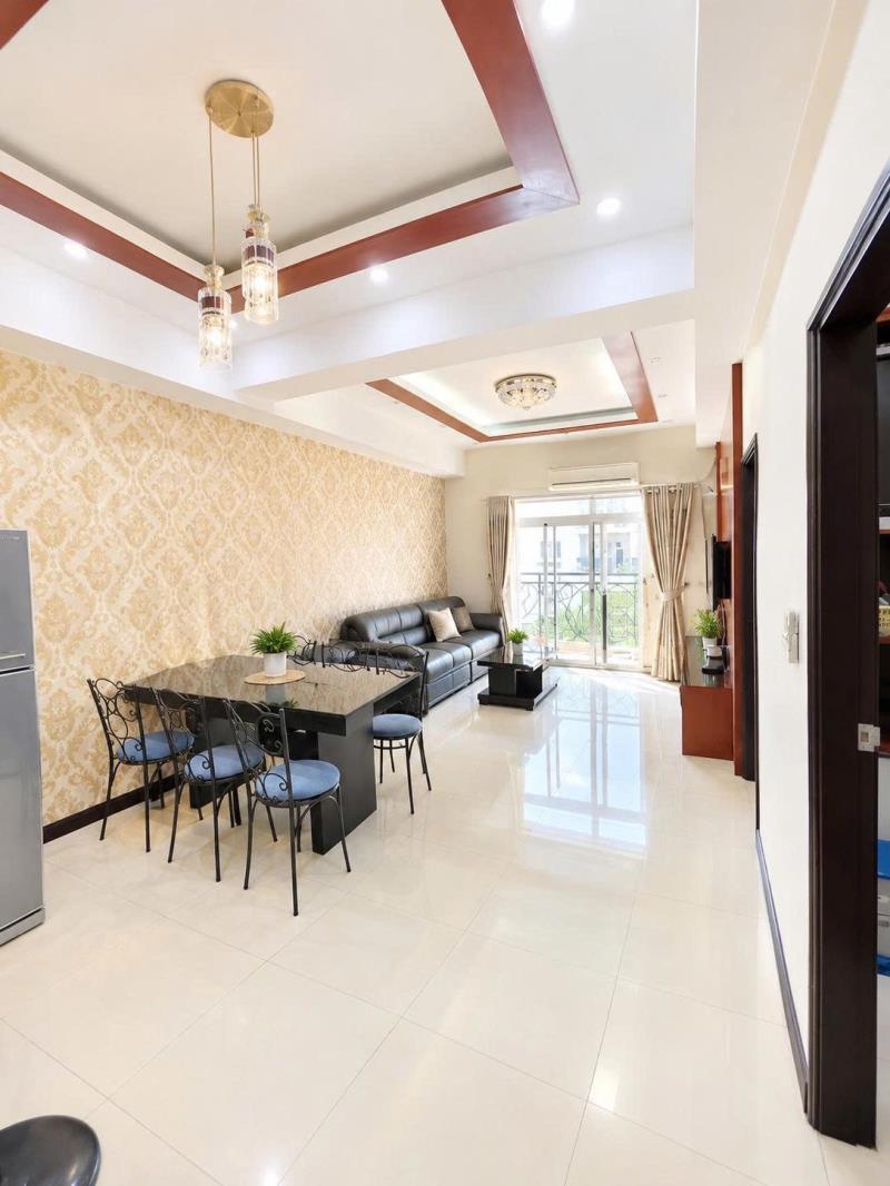Cho thuê nhanh căn hộ cao cấp the flemington, quận 11, dt: 87m², 2pn, 2wc, nhà mới sạch đẹp