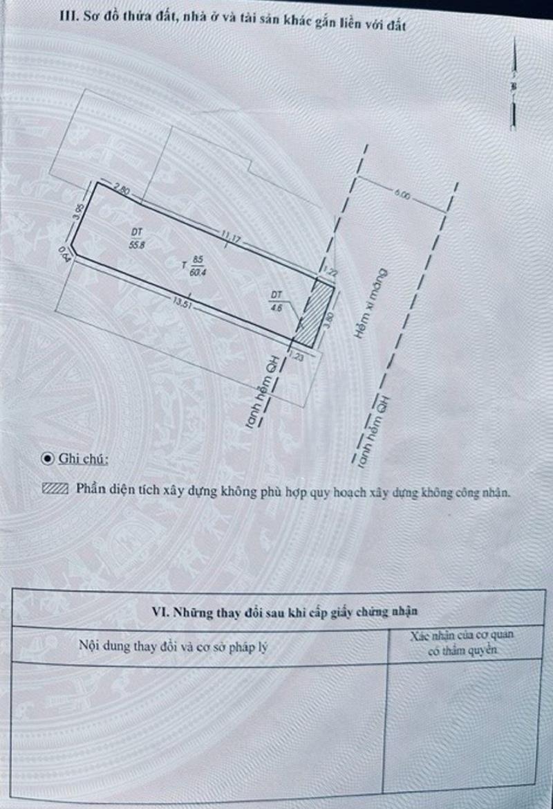 60m2 - hxh - ko quy hoạch - ko lỗi - dương bá trạc - nhỉnh 6 tỷ