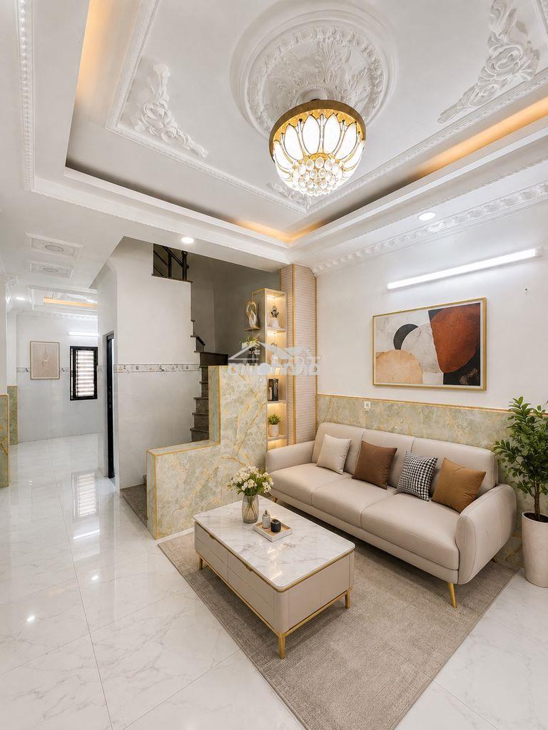 Bán nhà 3 tầng, 4 phòng ngủ, ô tô 7 chổ đậu trước cổng, huỳnh tấn phát