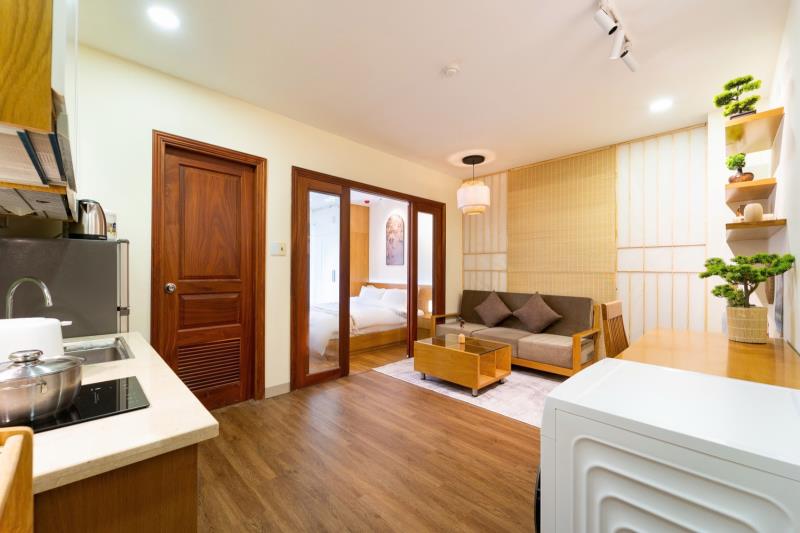 Cho thuê căn hộ 1 phòng ngủ vibe nhật bản, ban công thoáng– phạm viết chánh, bình thạnh khu phố nhật, gần q1, q2 - Ảnh 4