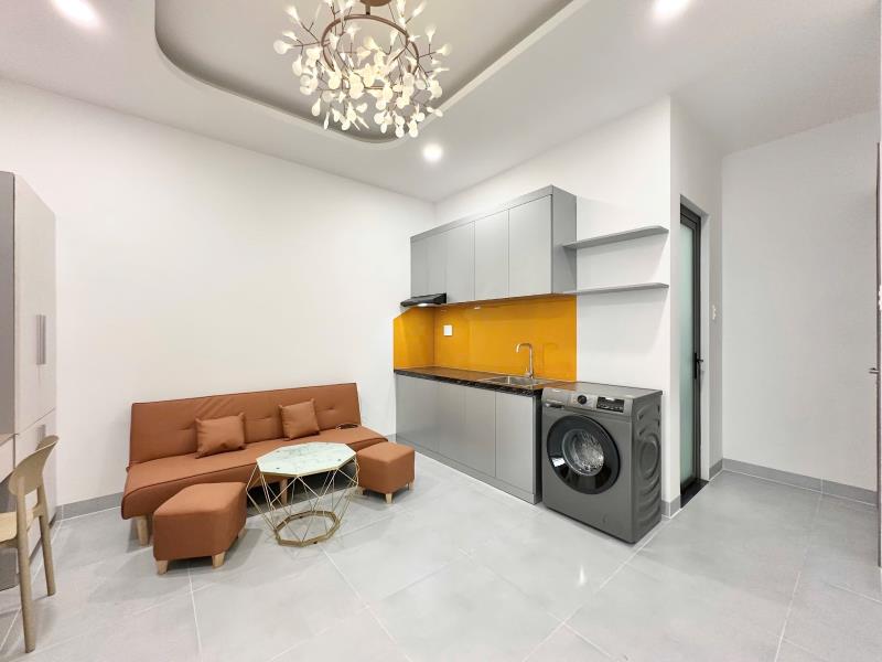 1 phòng ngủ bancol full nt , thang máy, đậu ô tô - Ảnh 4