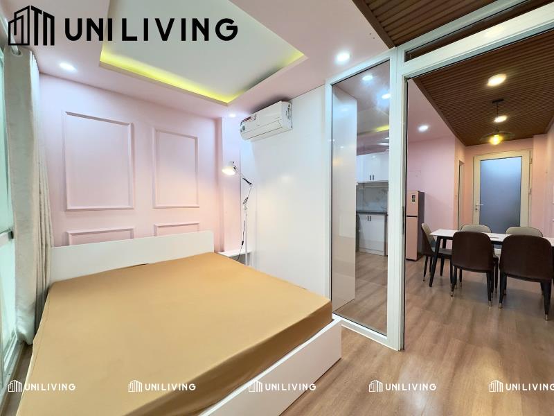 Căn hộ 1 phòng ngủ full nội thất màu hông dễ thương gần hàng xanh - Ảnh 2