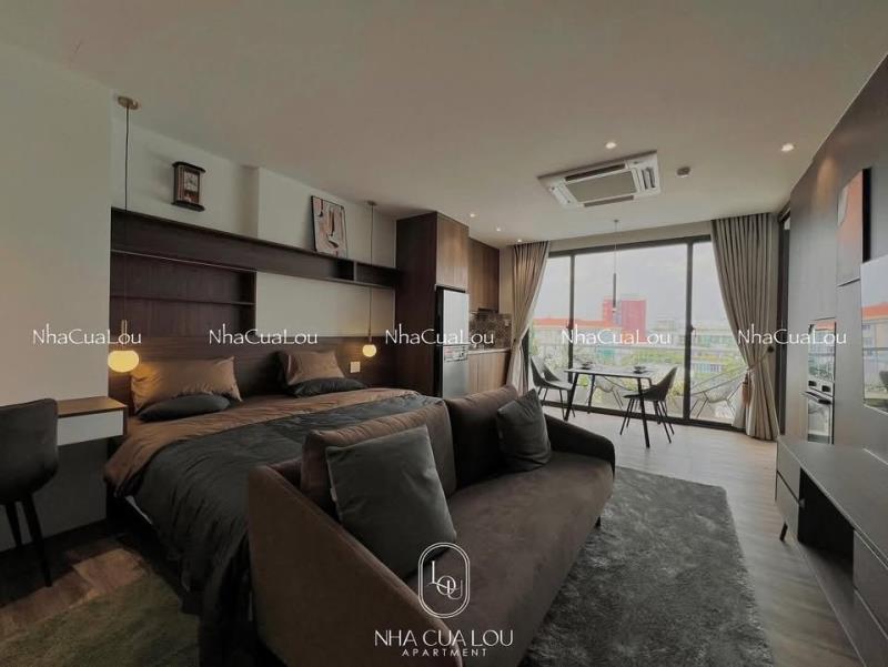 Cho thuê căn hộ studio full nội thất rộng gần 40m2 - ngay khu đắc địa sân bay - chỉ cách q1, q3, phú nhuận vài phút di chuyển | ngay trục đường lê văn sỹ - bùi thị xuân - lăng cha cả - công viên hoàng