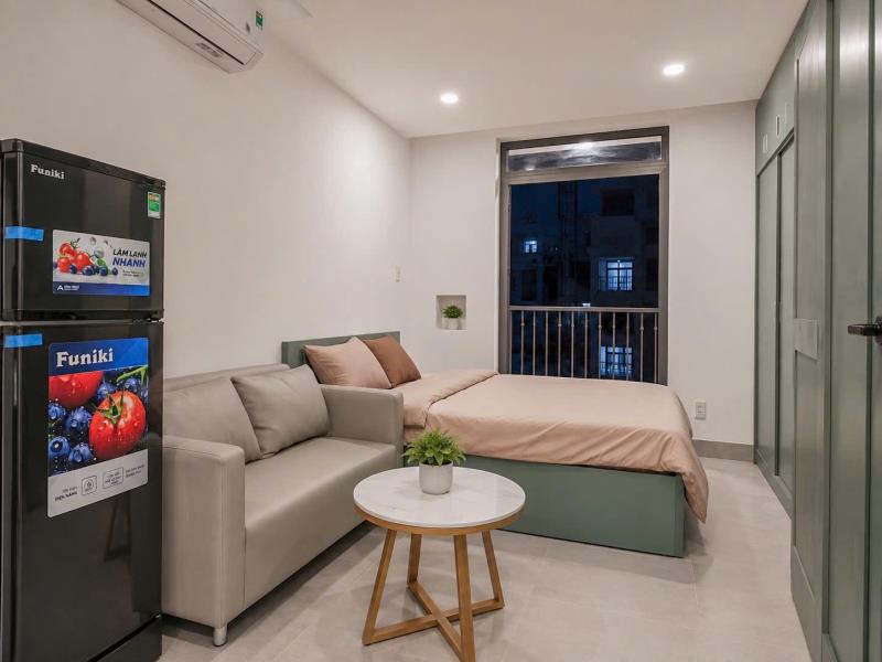 Cho thuê căn hộ bình thạnh full nội thất, cửa sổ lớn, máy giặt riêng, rộng rãi, thoáng mát, gần phan đăng lưu, phú nhuận, quận 1