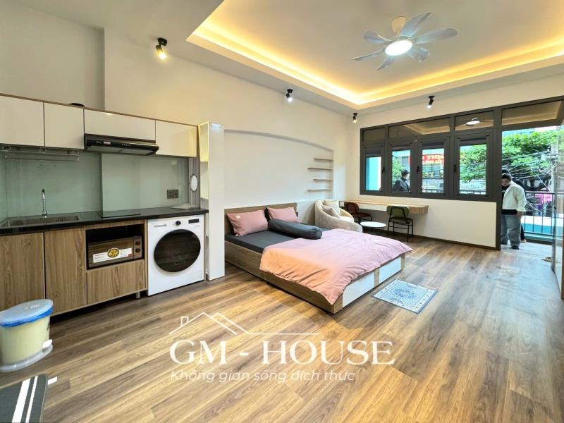 Cho thuê căn hộ nguyễn gia trí bình thạnh ban công cửa sổ trời máy giặt riêng gần hàng xanh
