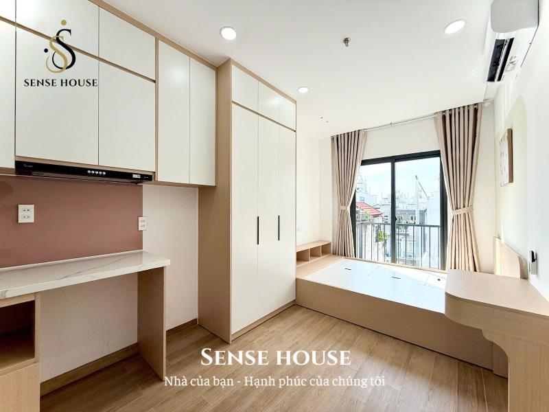 Căn hộ studio đường quang trung, mới xây 100%, 28m2 full nội thất có máy giặt riêng - Ảnh 3