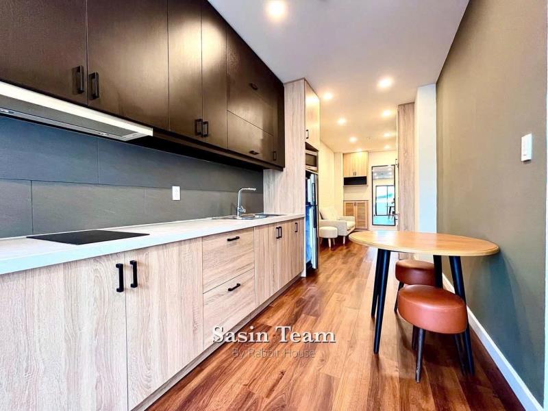 Căn hộ 1 phòng ngủ ban công full nội thất gỗ đường kỳ đồng quận 3 gần chùa pháp hoa