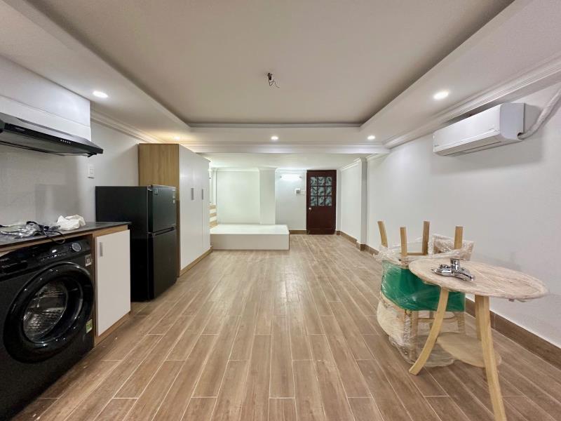 Cho thuê studio 45m2 full nội thất, máy giặt riêng, quang trung an hội tây - 5.5tr