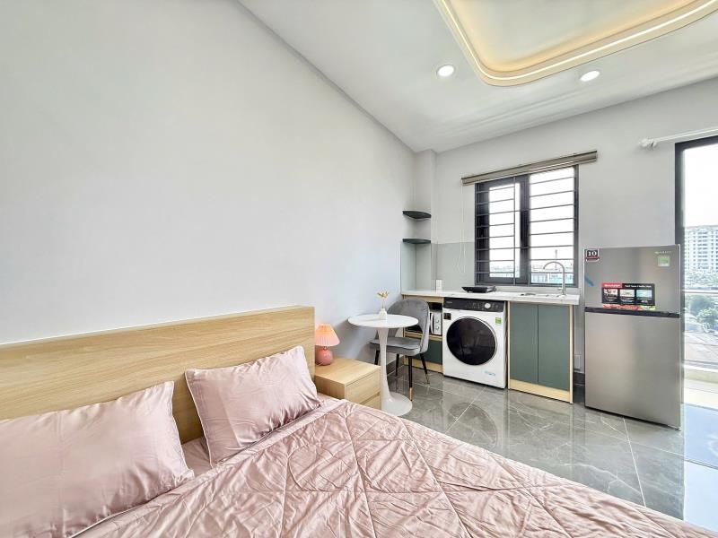 Cho thuê chdv mới khai trương - dạng studio balcon - full nt - ngay lê đình cẩn - gần tỉnh lộ 10.