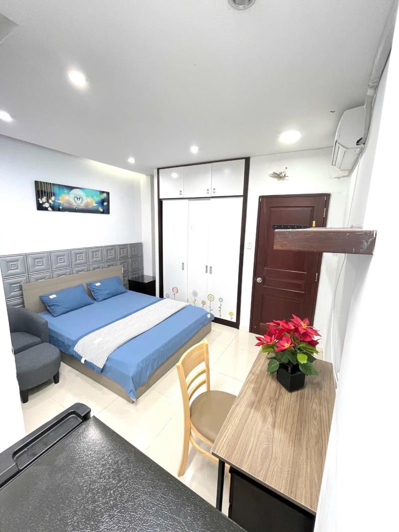 🏙️ Cho thuê căn hộ ban công thoáng mát, máy giặt riêng, full nội thất  võ trường toản bình thạnh | gần chợ bà chiểu, hàng xanh & đại học hutech,gtvt