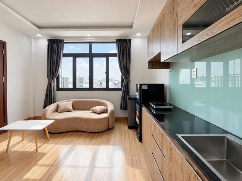 Cho thuê căn hộ full nội thất ban công, đường nguyễn trãi, quận 1, gần chợ bến thành, công viên tao đàn 