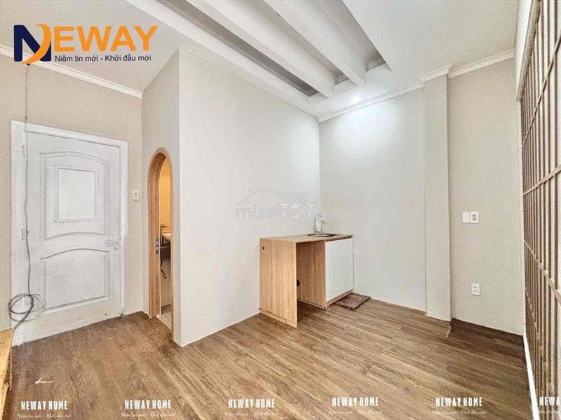 Khai trương nhà mới dạng 1pn tách bếp cửa sổ trời full nội thất