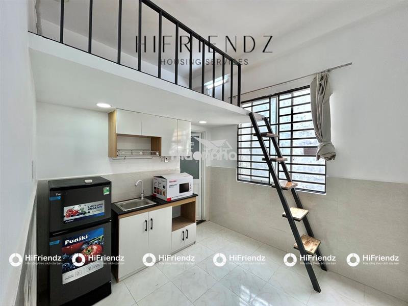 Duplex siu xink mới rộng 25m2 đầy đủ nội thất có lò vi sóng  rộng rãi