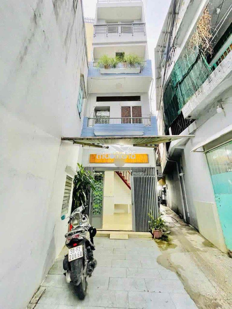 Cho thuê nhà 4 lầu 3pn 4wc hẻm xe tải nguyễn văn công gần đh gia định