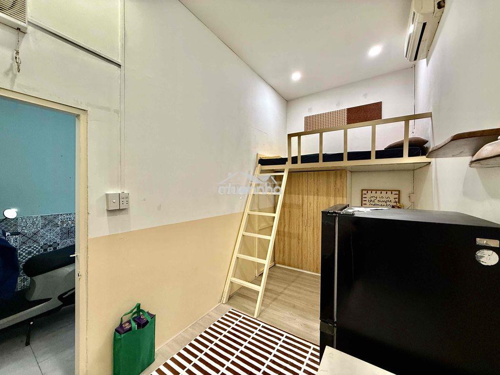 Cho thuê căn hộ gác full nội thất rộng 25m2 ngay cầu ông lãnh q1 - Ảnh 3