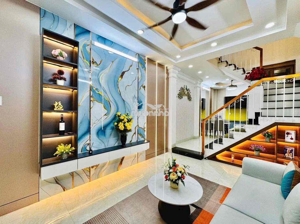 Nhà full nội thất 3,6x10,5m 2lầu (3pn 3wc) hẻm 3,5m. quang trung - Ảnh 3