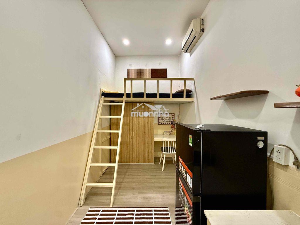 Cho thuê căn hộ gác full nội thất rộng 25m2 ngay cầu ông lãnh q1 - Ảnh 2
